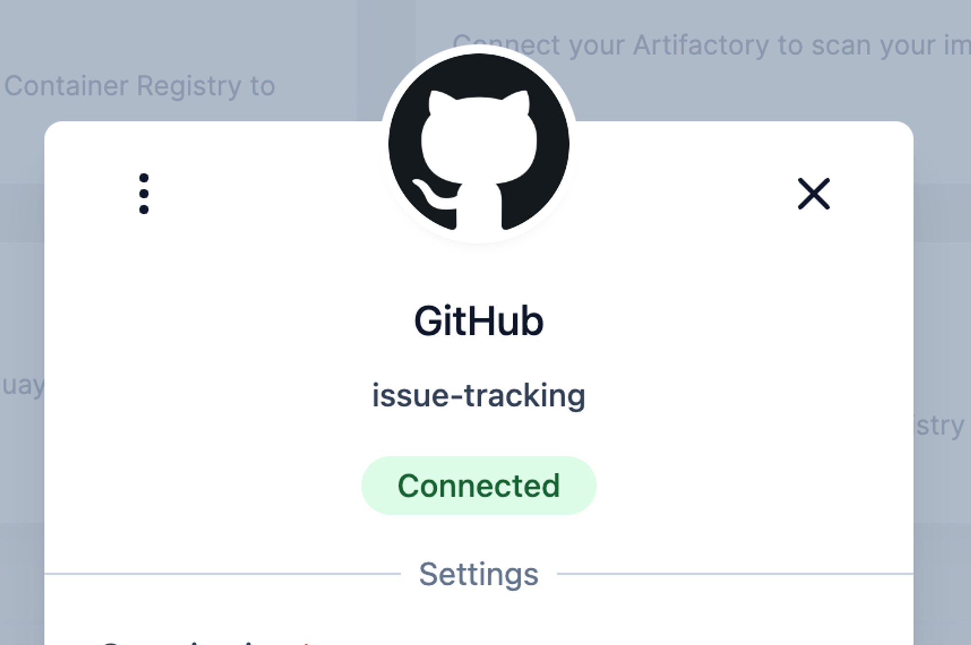 GitHubの課題追跡連携が正常に接続され、使用準備が整いました。