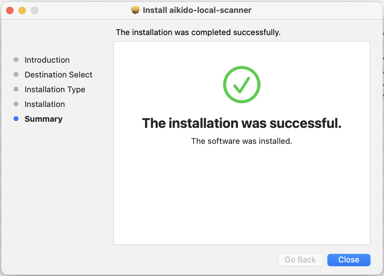 Aikido Local Scanner installer